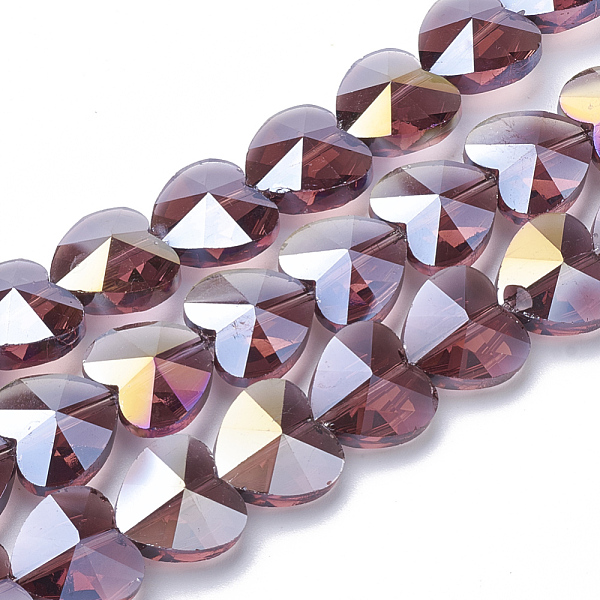 PandaHall Electroplate Glass Beads, AB Color Plated, Faceted, Heart, Old Rose, 10x10x6.5mm, Hole: 1mm Glass Heart Purple
PandaHall Electroplate Glass Beads, AB Color Plated, Faceted, Heart, Old Rose, 10x10x6.5mm, Hole: 1mm Glass Heart Purple