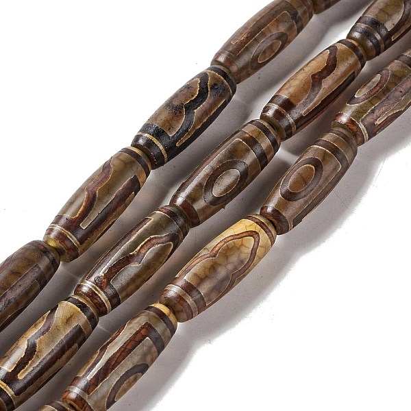 PandaHall Tibetan Style dZi Beads Strands, Natural & Dyed Agate Beads, Rice, 1-Eye, 28.5~30x10mm, Hole: 2.5mm, about 10pcs/strand, 11.81''...
PandaHall Tibetan Style dZi Beads Strands, Natural & Dyed Agate Beads, Rice, 1-Eye, 28.5~30x10mm, Hole: 2.5mm, about 10pcs/strand, 11.81''...