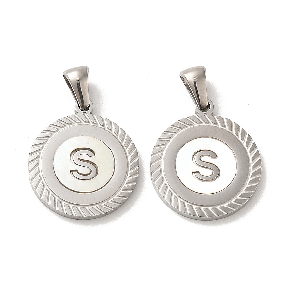 PandaHall 304 Stainless Steel Pendants, Flat Round Shell Charms with Letter, Stainless Steel Color, Letter S, 20.5x17.5x1.5mm, Hole...
PandaHall 304 Stainless Steel Pendants, Flat Round Shell Charms with Letter, Stainless Steel Color, Letter S, 20.5x17.5x1.5mm, Hole...
