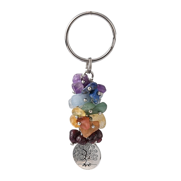 PandaHall Natural Gemstone Keychain, with Brass Findings, Flat Round with Tree, 78mm, Pendant: 19x15x1.5mm Mixed Stone Flat Round Multicolor
PandaHall Natural Gemstone Keychain, with Brass Findings, Flat Round with Tree, 78mm, Pendant: 19x15x1.5mm Mixed Stone Flat Round Multicolor