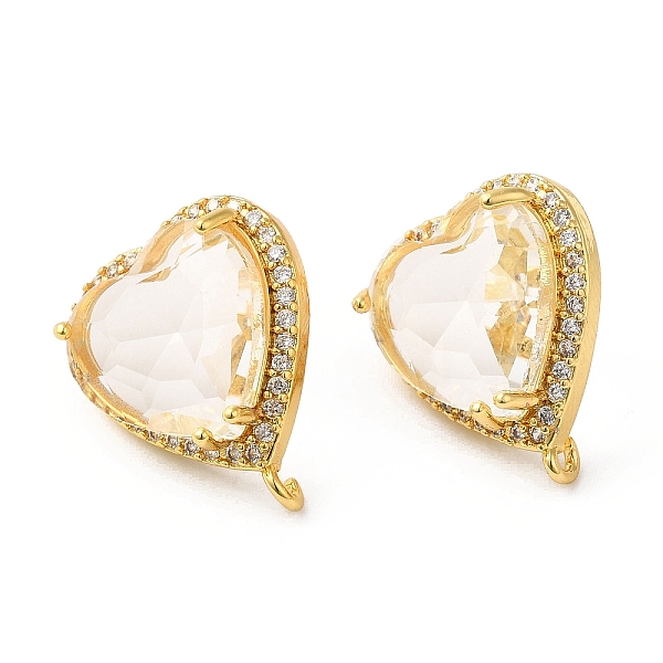 PandaHall Rack Plating Brass Rhinestone Stud Earring Finding, with Glass, Heart with Vertical Loops, Real 18K Gold Plated, Cadmium Free &..., Clear
PandaHall Rack Plating Brass Rhinestone Stud Earring Finding, with Glass, Heart with Vertical Loops, Real 18K Gold Plated, Cadmium Free &..., Clear