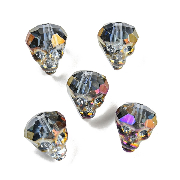 PandaHall Electroplate Transparent Handmade Lampwork Beads, Faceted Skull, Colorful, 15~15.5x13~13.5x14~14.5mm, Hole: 1.6mm, 5pcs/bag...
PandaHall Electroplate Transparent Handmade Lampwork Beads, Faceted Skull, Colorful, 15~15.5x13~13.5x14~14.5mm, Hole: 1.6mm, 5pcs/bag...