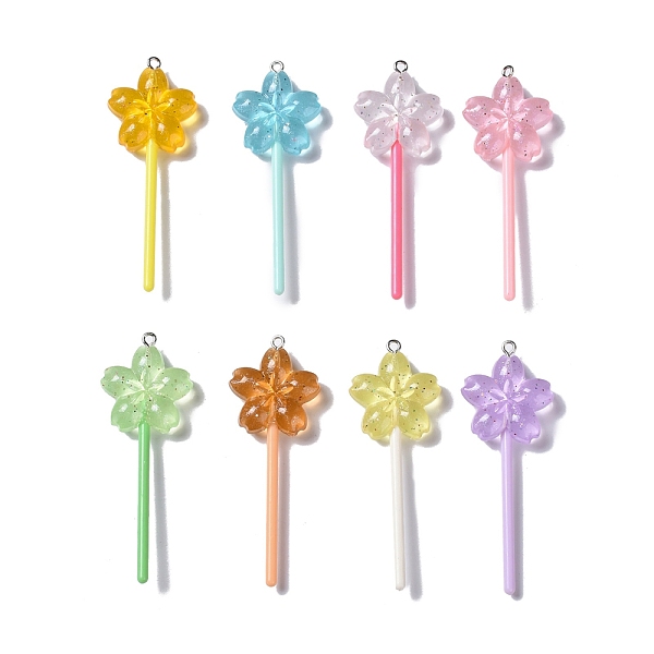 PandaHall Luminous Translucent Resin Big Pendants, with Platinum Tone Iron Loops, Plastic, Glow in the Dark Flower Lollipop Charm, Mixed..., Multicolor
PandaHall Luminous Translucent Resin Big Pendants, with Platinum Tone Iron Loops, Plastic, Glow in the Dark Flower Lollipop Charm, Mixed..., Multicolor