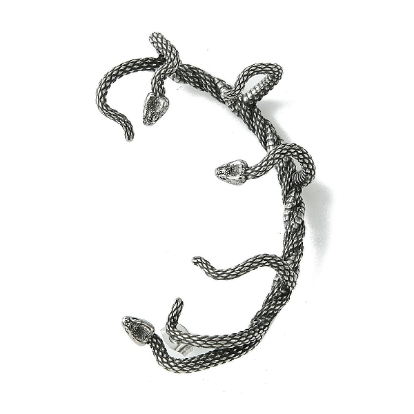 PandaHall 316 Surgical Stainless Steel Cuff Earrings, Snake, Left, Antique Silver, 62x38mm 316 Surgical Stainless Steel Snake
PandaHall 316 Surgical Stainless Steel Cuff Earrings, Snake, Left, Antique Silver, 62x38mm 316 Surgical Stainless Steel Snake