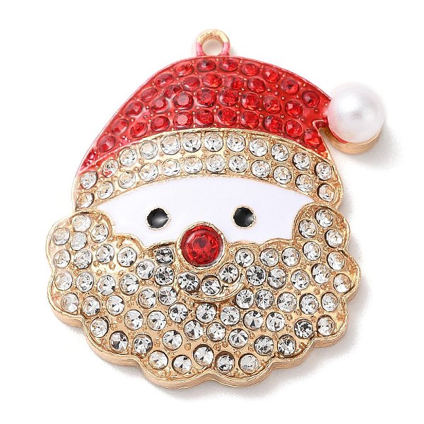 PandaHall Christmas Zinc Alloy Rhinestone Pendnats, with Enamel and Plastic Pearl, Santa Claus, 38x35x8mm, Hole: 2mm Alloy Rhinestone+Enamel...
PandaHall Christmas Zinc Alloy Rhinestone Pendnats, with Enamel and Plastic Pearl, Santa Claus, 38x35x8mm, Hole: 2mm Alloy Rhinestone+Enamel...