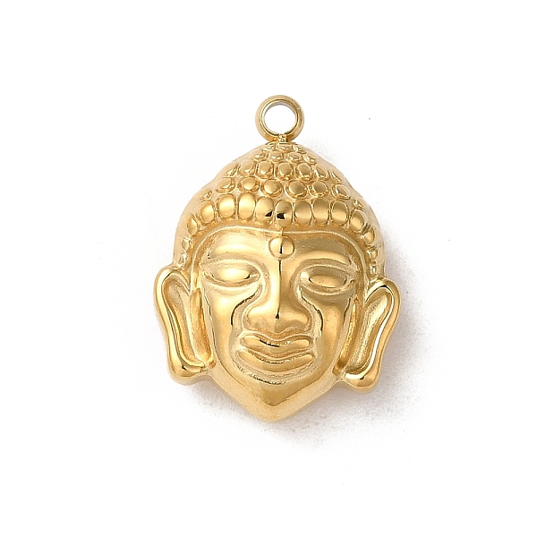 PandaHall 304 Stainless Steel Pendants, Buddha Head Charm, Real 14K Gold Plated, 16.5x12x5.5mm, Hole: 1.5mm 304 Stainless Steel Body
PandaHall 304 Stainless Steel Pendants, Buddha Head Charm, Real 14K Gold Plated, 16.5x12x5.5mm, Hole: 1.5mm 304 Stainless Steel Body