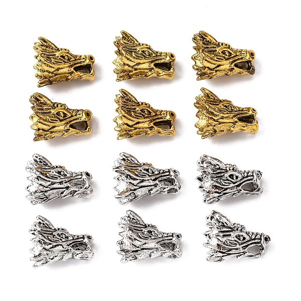 PandaHall CHGCRAFT 32Pcs 2 Colors Tibetan Style Alloy Animal 3D Dragon Head Beads, Mixed Color, 17x11x11mm, Hole: 3mm, 16pcs/color Alloy...
PandaHall CHGCRAFT 32Pcs 2 Colors Tibetan Style Alloy Animal 3D Dragon Head Beads, Mixed Color, 17x11x11mm, Hole: 3mm, 16pcs/color Alloy...