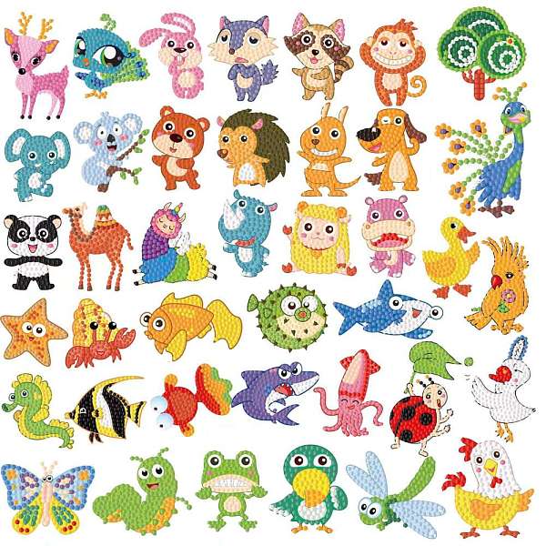 PandaHall DIY Animal & Tree Diamond Painting Sticker Kits, including Self Adhesive Sticker and Resin Rhinestones, Mixed Color, 60~70mm, 40..., Multicolor
PandaHall DIY Animal & Tree Diamond Painting Sticker Kits, including Self Adhesive Sticker and Resin Rhinestones, Mixed Color, 60~70mm, 40..., Multicolor
