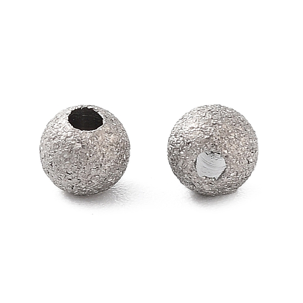 PandaHall Titanium Beads, Round, Textured, Stainless Steel Color, 3x2.8mm, Hole:1mm Titanium
PandaHall Titanium Beads, Round, Textured, Stainless Steel Color, 3x2.8mm, Hole:1mm Titanium
