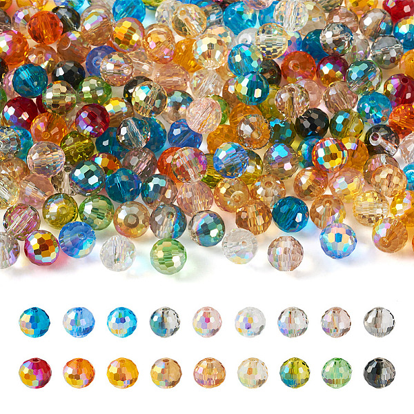 PandaHall 180Pcs 18 Colors Transparent Electroplate Glass Bead, AB Color Plated, Faceted, Round, Mixed Color, 8mm, Hole: 1.4mm, 10pcs/color..., Multicolor
PandaHall 180Pcs 18 Colors Transparent Electroplate Glass Bead, AB Color Plated, Faceted, Round, Mixed Color, 8mm, Hole: 1.4mm, 10pcs/color..., Multicolor