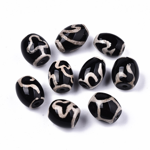PandaHall Tibetan Style dZi Beads, Natural Agate Beads, Dyed & Heated, Oval, Lotus & Bodhi Patterns, Mixed Patterns, 15~18.5x12~14mm, Hole...
PandaHall Tibetan Style dZi Beads, Natural Agate Beads, Dyed & Heated, Oval, Lotus & Bodhi Patterns, Mixed Patterns, 15~18.5x12~14mm, Hole...