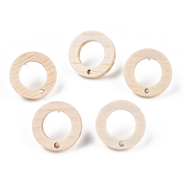 PandaHall Ash Wood Stud Earring Findings, with 304 Stainless Steel Pin, Round, 18mm, Hole: 1.6mm, Pin: 0.7mm Wood Round
PandaHall Ash Wood Stud Earring Findings, with 304 Stainless Steel Pin, Round, 18mm, Hole: 1.6mm, Pin: 0.7mm Wood Round