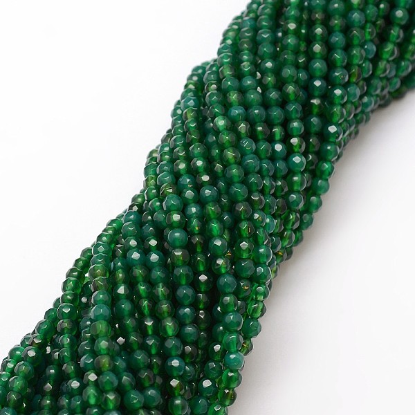 PandaHall Natural Green Onyx Agate Bead Strands, Dyed, Faceted, Round, Green, 4mm, Hole: 0.8mm, about 90~92pcs/strand, 14 inch Green Onyx...
PandaHall Natural Green Onyx Agate Bead Strands, Dyed, Faceted, Round, Green, 4mm, Hole: 0.8mm, about 90~92pcs/strand, 14 inch Green Onyx...