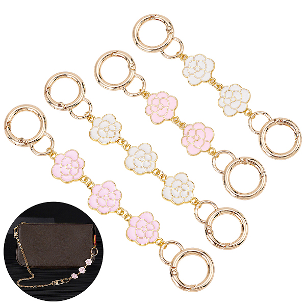 PandaHall WADORN 2 Sets 2 Style Alloy Enamel Flower Link Bag Strap Extenders, with Alloy Clasp, Mixed Color, 12~14.6cm, 2pcs/set, 1..., Multicolor
PandaHall WADORN 2 Sets 2 Style Alloy Enamel Flower Link Bag Strap Extenders, with Alloy Clasp, Mixed Color, 12~14.6cm, 2pcs/set, 1..., Multicolor