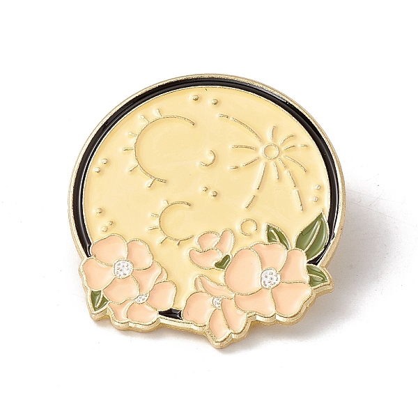 PandaHall Moon with Flower Enamel Pin, Alloy Badge for Backpack Clothes, Golden, Colorful, 30.5x28.5x1.5mm, Pin: 1mm Alloy+Enamel Flower..., Multicolor
PandaHall Moon with Flower Enamel Pin, Alloy Badge for Backpack Clothes, Golden, Colorful, 30.5x28.5x1.5mm, Pin: 1mm Alloy+Enamel Flower..., Multicolor