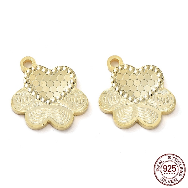 PandaHall 925 Sterling Silver Charms, Bear Paw Print with Heart & Polka Dot Charm, Textured, Real 18K Gold Plated, 13x11x1.2mm, Hole: 1.2mm...
PandaHall 925 Sterling Silver Charms, Bear Paw Print with Heart & Polka Dot Charm, Textured, Real 18K Gold Plated, 13x11x1.2mm, Hole: 1.2mm...