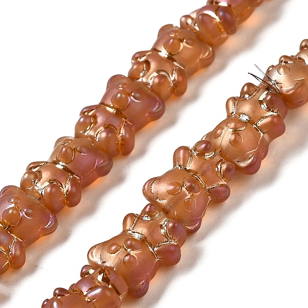 PandaHall Electroplate Glass Beads Strands, Frosted, Bear, Chocolate, 15x11.5x9mm, Hole: 1mm, about 45pcs/strand, 25.59''(65cm) Glass Bear..., Brown
PandaHall Electroplate Glass Beads Strands, Frosted, Bear, Chocolate, 15x11.5x9mm, Hole: 1mm, about 45pcs/strand, 25.59''(65cm) Glass Bear..., Brown