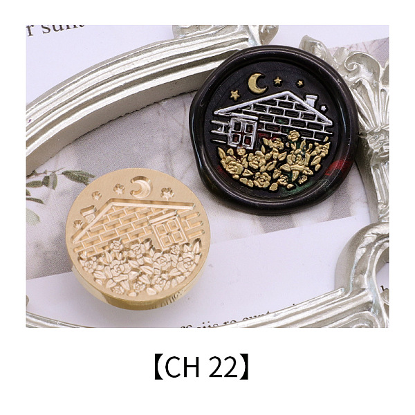 PandaHall Round Golden Tone Wax Seal Brass Stamp Head, for Invitations, Envelopes, Gift Packing, House, 25mm Brass House
PandaHall Round Golden Tone Wax Seal Brass Stamp Head, for Invitations, Envelopes, Gift Packing, House, 25mm Brass House