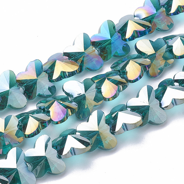 PandaHall Electroplate Glass Beads, AB Color Plated, Faceted, Butterfly, Light Sea Green, 12x14.5x7.5mm, Hole: 1mm Glass Butterfly Green
PandaHall Electroplate Glass Beads, AB Color Plated, Faceted, Butterfly, Light Sea Green, 12x14.5x7.5mm, Hole: 1mm Glass Butterfly Green