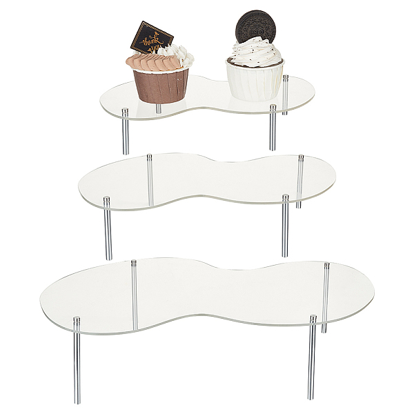 PandaHall FINGERINSPIRE 3 Sets 3 Styles Acrylic Cupcake Riser Holder, Acrylic Desserts Dispaly Stand with Stainless Steel Bar, Clear...
PandaHall FINGERINSPIRE 3 Sets 3 Styles Acrylic Cupcake Riser Holder, Acrylic Desserts Dispaly Stand with Stainless Steel Bar, Clear...