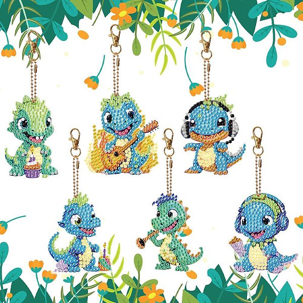PandaHall Dinosaur Pattern DIY Diamond Painting Keychain Kit, Including Acrylic Board, Keychain Clasp, Bead Chain, Resin Rhinestones Bag...
PandaHall Dinosaur Pattern DIY Diamond Painting Keychain Kit, Including Acrylic Board, Keychain Clasp, Bead Chain, Resin Rhinestones Bag...