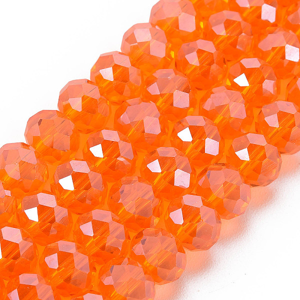 PandaHall Electroplate Glass Beads Strands, Pearl Luster Plated, Faceted, Rondelle, Coral, 2.5x2mm, Hole: 0.4mm, about 150~155pcs/strand..., Red
PandaHall Electroplate Glass Beads Strands, Pearl Luster Plated, Faceted, Rondelle, Coral, 2.5x2mm, Hole: 0.4mm, about 150~155pcs/strand..., Red
