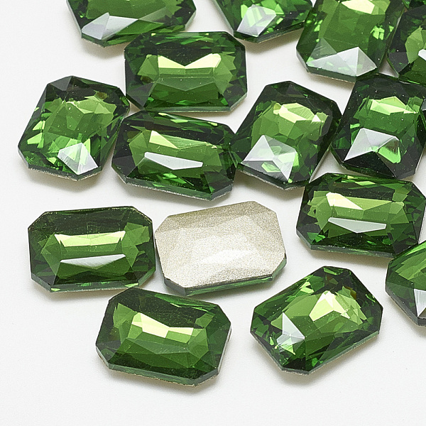 PandaHall Pointed Back Glass Rhinestone Cabochons, Faceted, Rectangle Octagon, Emerald, 18x13x5mm Glass Rhinestone Octagon Green
PandaHall Pointed Back Glass Rhinestone Cabochons, Faceted, Rectangle Octagon, Emerald, 18x13x5mm Glass Rhinestone Octagon Green