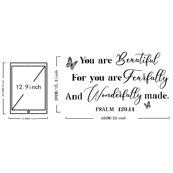 PandaHall PVC Quotes Wall Sticker, for Stairway Home Decoration, Word, Black, 39x66cm Plastic Word Black
PandaHall PVC Quotes Wall Sticker, for Stairway Home Decoration, Word, Black, 39x66cm Plastic Word Black