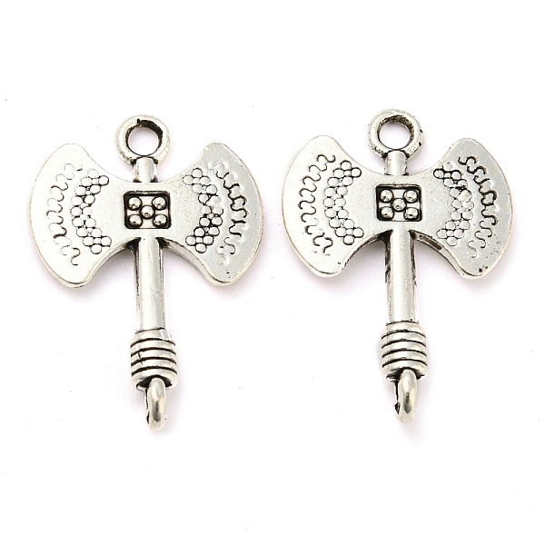PandaHall Tibetan Style Alloy Connector Charms, Cadmium Free & Lead Free, Axe Links, Antique Silver, 24x16x4mm, Hole: 2mm & 1mm, about...
PandaHall Tibetan Style Alloy Connector Charms, Cadmium Free & Lead Free, Axe Links, Antique Silver, 24x16x4mm, Hole: 2mm & 1mm, about...