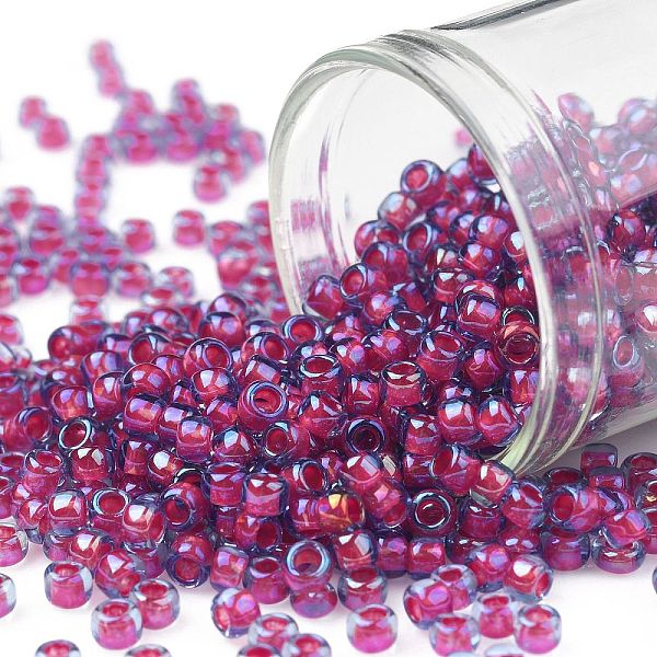 PandaHall TOHO Round Seed Beads, Japanese Seed Beads, (304) Inside Color Light Sapphire/Hyacinth Lined, 8/0, 3mm, Hole: 1mm, about...
PandaHall TOHO Round Seed Beads, Japanese Seed Beads, (304) Inside Color Light Sapphire/Hyacinth Lined, 8/0, 3mm, Hole: 1mm, about...