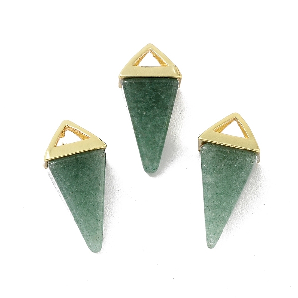 PandaHall Natural Green Aventurine Pendants, Triangle Charms with Golden Plated Brass Findings, 18.5mm, Hole: 2x3mm Green Aventurine...
PandaHall Natural Green Aventurine Pendants, Triangle Charms with Golden Plated Brass Findings, 18.5mm, Hole: 2x3mm Green Aventurine...