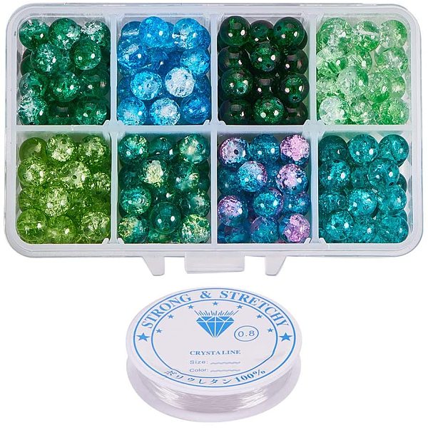 PandaHall Baking Painted Crackle Glass Beads, Round, Mixed Color, 8mm, Hole: 1.3~1.6mm, about 30pcs/compartments, 240pcs/box Glass Round..., Multicolor
PandaHall Baking Painted Crackle Glass Beads, Round, Mixed Color, 8mm, Hole: 1.3~1.6mm, about 30pcs/compartments, 240pcs/box Glass Round..., Multicolor