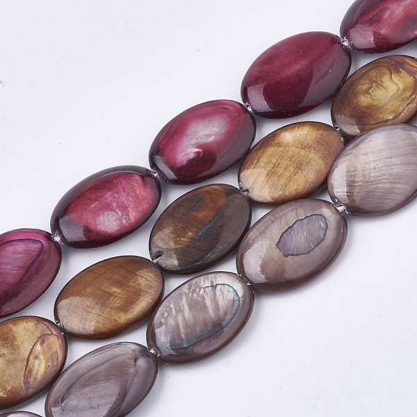 PandaHall Freshwater Shell Beads Strands, Dyed, Oval, Mixed Color, 17.5~18x12~13x3mm, Hole: 1mm, about 23pcs/strand, 16.3 inch Freshwater..., Multicolor
PandaHall Freshwater Shell Beads Strands, Dyed, Oval, Mixed Color, 17.5~18x12~13x3mm, Hole: 1mm, about 23pcs/strand, 16.3 inch Freshwater..., Multicolor
