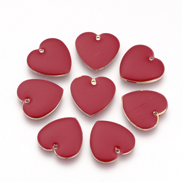 PandaHall Brass Enamel Pendants, Enamelled Sequins, Heart, Red, 16x16x3mm, Hole: 1mm Brass+Enamel Heart Red
PandaHall Brass Enamel Pendants, Enamelled Sequins, Heart, Red, 16x16x3mm, Hole: 1mm Brass+Enamel Heart Red
