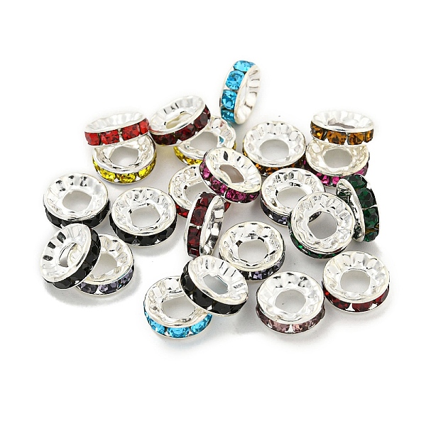 PandaHall Brass European Beads, with Glass, Large Hole Beads, Long-Lasting Plated, Lead Free & Cadmium Free, Flat Round, Silver, 10x3.5mm..., Multicolor
PandaHall Brass European Beads, with Glass, Large Hole Beads, Long-Lasting Plated, Lead Free & Cadmium Free, Flat Round, Silver, 10x3.5mm..., Multicolor