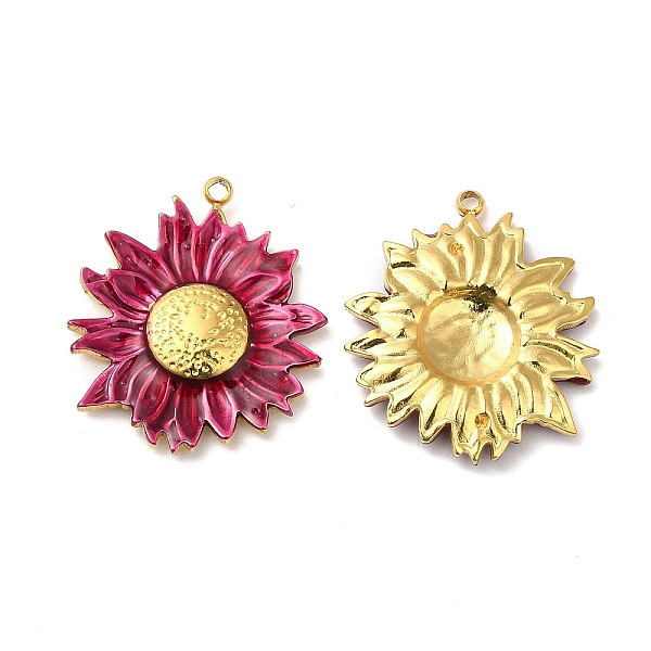 PandaHall Real 18K Gold Plated 304 Stainless Steel Pendants, with Enamel, Flower Charm, Medium Violet Red, 23.5x20.5x3mm, Hole: 1.4mm...
PandaHall Real 18K Gold Plated 304 Stainless Steel Pendants, with Enamel, Flower Charm, Medium Violet Red, 23.5x20.5x3mm, Hole: 1.4mm...