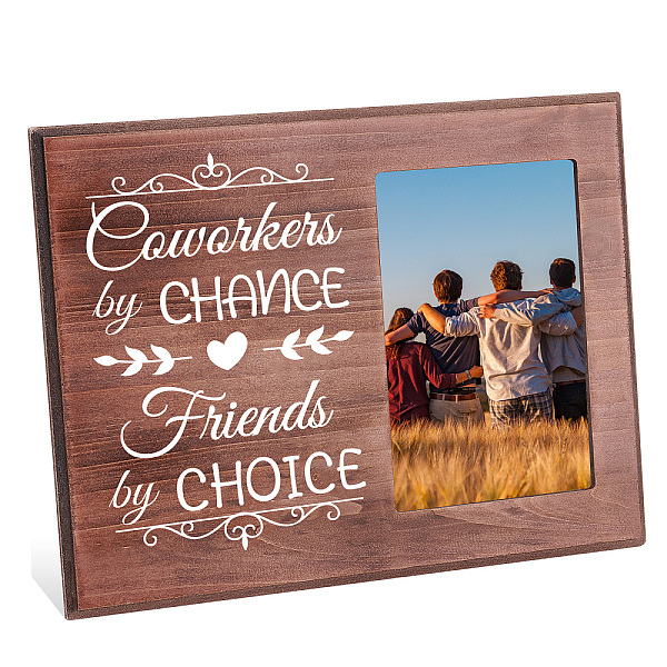 PandaHall FINGERINSPIRE Coworkers By Chance Friends By Choice Picture Frame 4x6 inch Goodbye Farewell Photo Frame Hanging/Tabletop Wooden...
PandaHall FINGERINSPIRE Coworkers By Chance Friends By Choice Picture Frame 4x6 inch Goodbye Farewell Photo Frame Hanging/Tabletop Wooden...