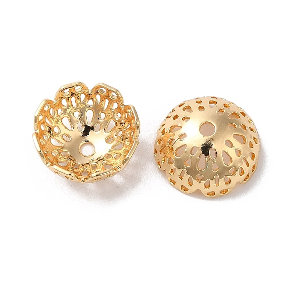 PandaHall Brass Bead Caps, Multi-Petal Flower, Real 18K Gold Plated, 12x6mm, Hole: 1.6mm Brass
PandaHall Brass Bead Caps, Multi-Petal Flower, Real 18K Gold Plated, 12x6mm, Hole: 1.6mm Brass