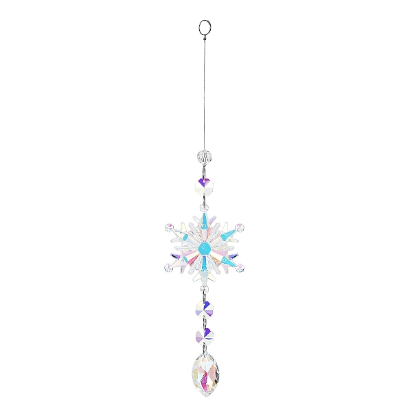 PandaHall AB Color Glass Snowflake Pendant Decorations, Glass Charms and Iron Ring Suncatcher Window Hanging Ornament, Horse Eye, 293mm..., White
PandaHall AB Color Glass Snowflake Pendant Decorations, Glass Charms and Iron Ring Suncatcher Window Hanging Ornament, Horse Eye, 293mm..., White