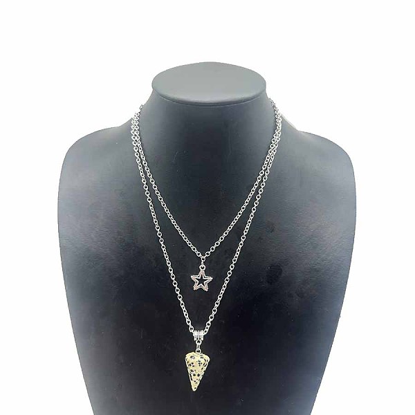PandaHall Star Pendant Necklaces, Natural Green Aventurine Hexagonal Cone Necklace, Double Layer Necklaces Green Aventurine
PandaHall Star Pendant Necklaces, Natural Green Aventurine Hexagonal Cone Necklace, Double Layer Necklaces Green Aventurine