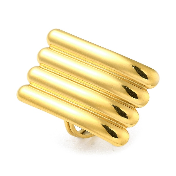 PandaHall Ion Plating(IP) 304 Stainless Steel Grooved Rectangle Open Cuff Ring for Women, Real 18K Gold Plated, Adjustable 304 Stainless...
PandaHall Ion Plating(IP) 304 Stainless Steel Grooved Rectangle Open Cuff Ring for Women, Real 18K Gold Plated, Adjustable 304 Stainless...