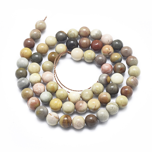 PandaHall Natura Ocean Jasper Beads Strands, Round, 6mm, Hole: 0.5mm, about 62pcs/Strand, 15.75 inch(40cm) Ocean Jasper Round
PandaHall Natura Ocean Jasper Beads Strands, Round, 6mm, Hole: 0.5mm, about 62pcs/Strand, 15.75 inch(40cm) Ocean Jasper Round