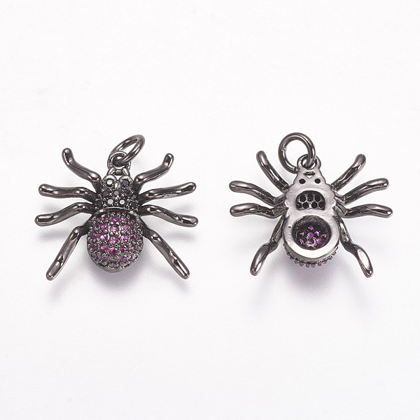 PandaHall Brass Micro Pave Cubic Zirconia Pendants, Spider, Gunmetal, 17x19x4.5mm, Hole: 3mm Brass+Cubic Zirconia Spider
PandaHall Brass Micro Pave Cubic Zirconia Pendants, Spider, Gunmetal, 17x19x4.5mm, Hole: 3mm Brass+Cubic Zirconia Spider