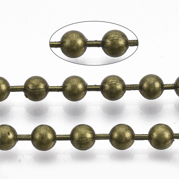 PandaHall Brass Ball Chains, Long-Lasting Plated, Soldered, with Spool, Cadmium Free & Nickel Free & Lead Free, Antique Bronze, 4.5mm, about...
PandaHall Brass Ball Chains, Long-Lasting Plated, Soldered, with Spool, Cadmium Free & Nickel Free & Lead Free, Antique Bronze, 4.5mm, about...