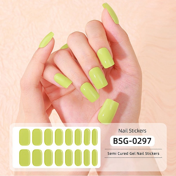 PandaHall Nail Art Full Cover Nail Stickers, Glitter Powder Stickers, Self-Adhesive, for Nail Tips Decorations, Green Yellow, 13.6x8x0.9cm...
PandaHall Nail Art Full Cover Nail Stickers, Glitter Powder Stickers, Self-Adhesive, for Nail Tips Decorations, Green Yellow, 13.6x8x0.9cm...