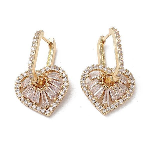 PandaHall Heart Cubic Zirconia Hoop Earrings, Real 16K Gold Plated Brass Dangle Earrings for Women, Clear, 26mm, Pin: 0.7mm Cubic Zirconia...
PandaHall Heart Cubic Zirconia Hoop Earrings, Real 16K Gold Plated Brass Dangle Earrings for Women, Clear, 26mm, Pin: 0.7mm Cubic Zirconia...