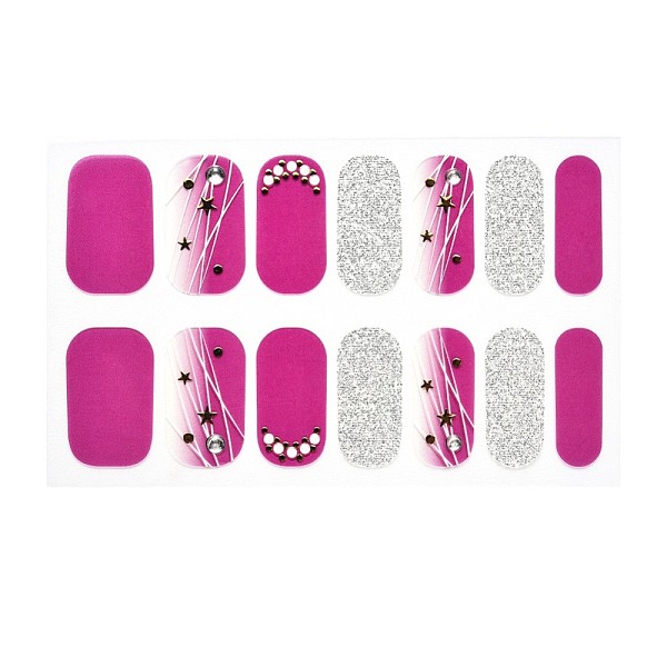 PandaHall Full Cover Ombre Nails Wraps, Glitter Powder Color Street Nail Strips, Self-Adhesive, for Nail Tips Decorations, Medium Violet Red...
PandaHall Full Cover Ombre Nails Wraps, Glitter Powder Color Street Nail Strips, Self-Adhesive, for Nail Tips Decorations, Medium Violet Red...
