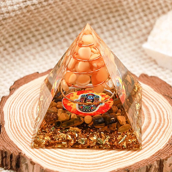 PandaHall Orgonite Pyramid Resin Energy Generators, Gemstone Chips Inside for Home Office Desk Decoration, Dark Orange, 50mm Resin Pyramid
PandaHall Orgonite Pyramid Resin Energy Generators, Gemstone Chips Inside for Home Office Desk Decoration, Dark Orange, 50mm Resin Pyramid