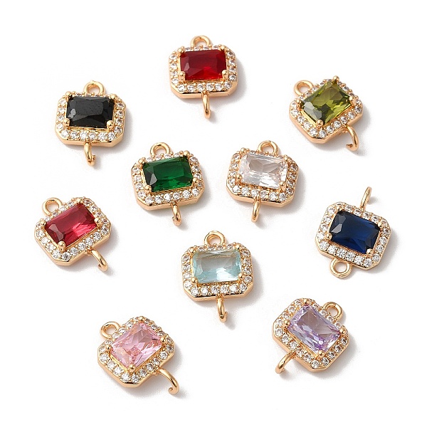 PandaHall Brass Micro Pave Clear Cubic Zirconia Rectangle Links Connector Charms, with Glass, Golden, Mixed Color, 14x10x4mm, Hole: 1.6mm..., Multicolor
PandaHall Brass Micro Pave Clear Cubic Zirconia Rectangle Links Connector Charms, with Glass, Golden, Mixed Color, 14x10x4mm, Hole: 1.6mm..., Multicolor