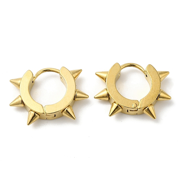 PandaHall Vacuum Plating 201 Stainless Steel Spike Hoop Earrings with 304 Stainless Steel Pins, Golden, 18x4mm 201 Stainless Steel
PandaHall Vacuum Plating 201 Stainless Steel Spike Hoop Earrings with 304 Stainless Steel Pins, Golden, 18x4mm 201 Stainless Steel